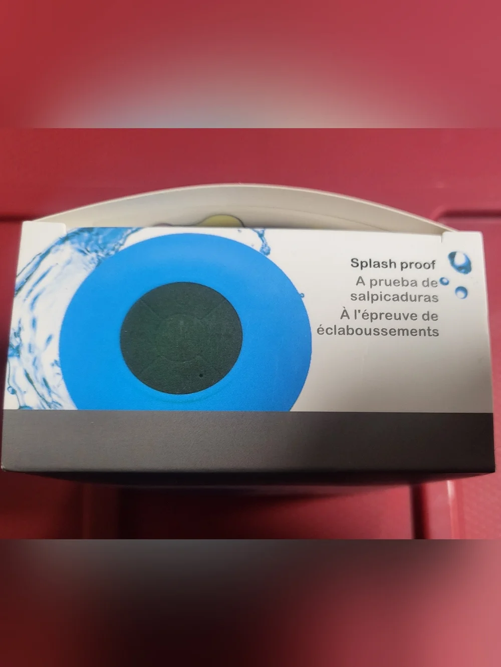 Portable Bluetooth Shower Speaker with Built-In Microphone W/stickers